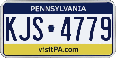 PA license plate KJS4779