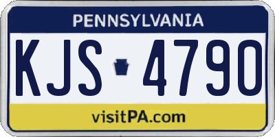 PA license plate KJS4790