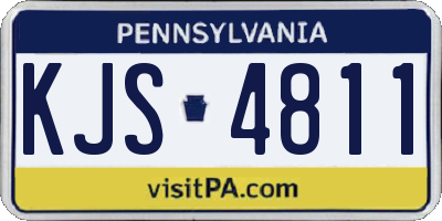 PA license plate KJS4811