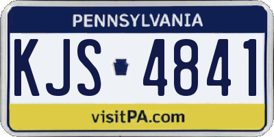 PA license plate KJS4841