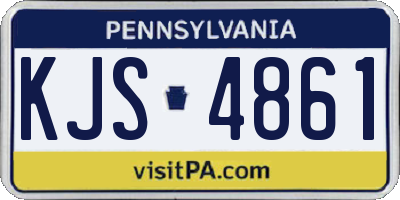 PA license plate KJS4861