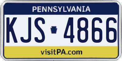 PA license plate KJS4866