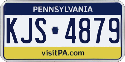 PA license plate KJS4879