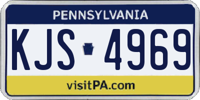 PA license plate KJS4969