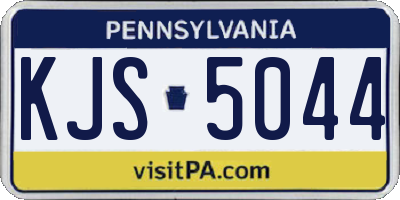 PA license plate KJS5044