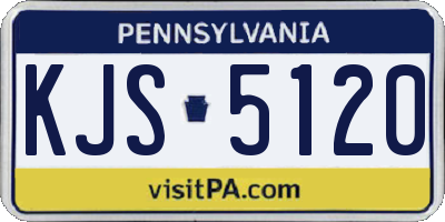 PA license plate KJS5120