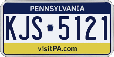 PA license plate KJS5121