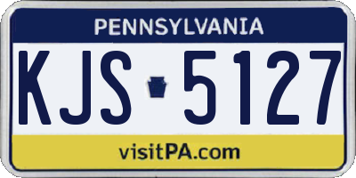PA license plate KJS5127