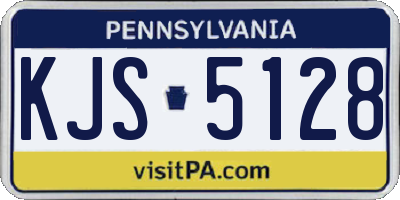 PA license plate KJS5128