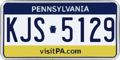 PA license plate KJS5129