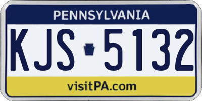 PA license plate KJS5132