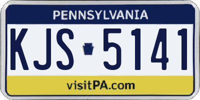 PA license plate KJS5141