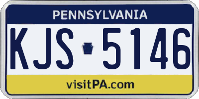 PA license plate KJS5146