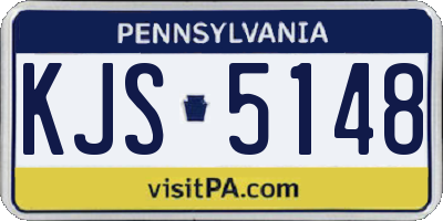 PA license plate KJS5148
