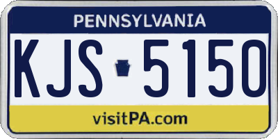 PA license plate KJS5150