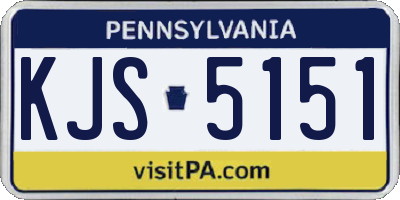 PA license plate KJS5151