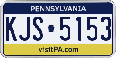 PA license plate KJS5153