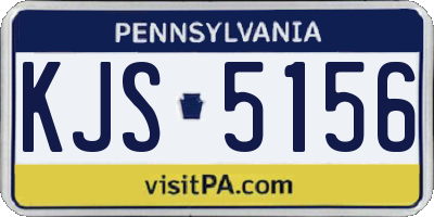 PA license plate KJS5156