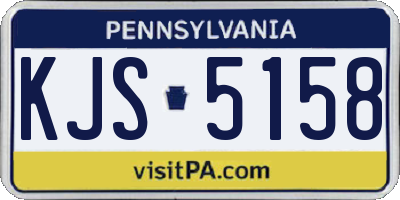 PA license plate KJS5158
