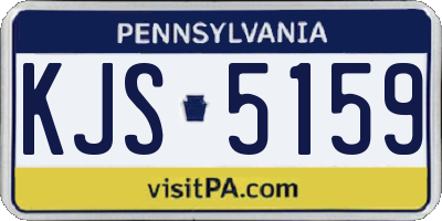 PA license plate KJS5159