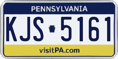 PA license plate KJS5161