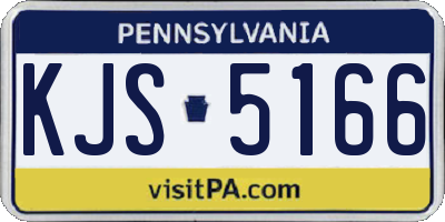 PA license plate KJS5166