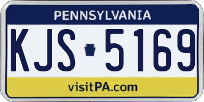 PA license plate KJS5169