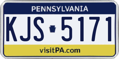 PA license plate KJS5171