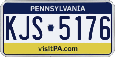 PA license plate KJS5176