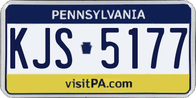 PA license plate KJS5177