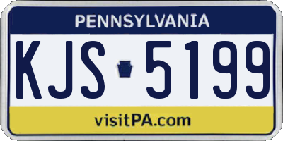 PA license plate KJS5199