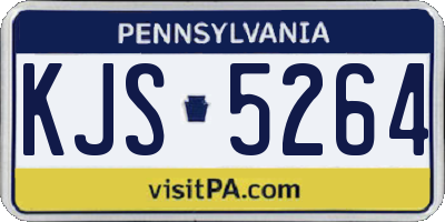 PA license plate KJS5264