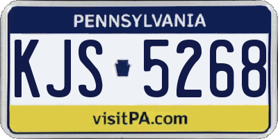 PA license plate KJS5268