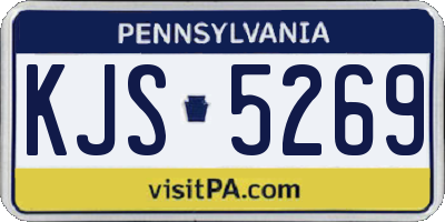 PA license plate KJS5269