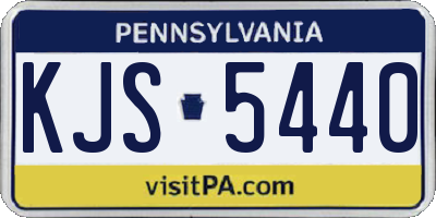 PA license plate KJS5440