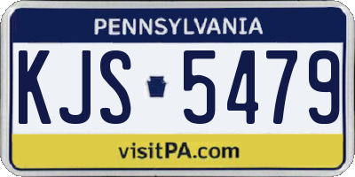 PA license plate KJS5479