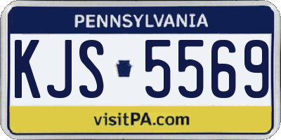 PA license plate KJS5569