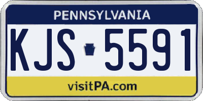 PA license plate KJS5591