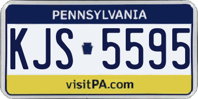 PA license plate KJS5595