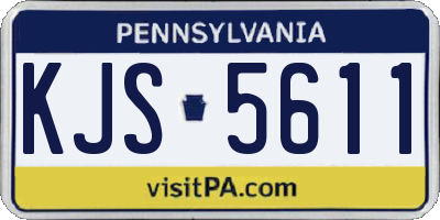 PA license plate KJS5611