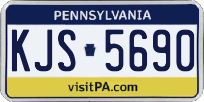 PA license plate KJS5690