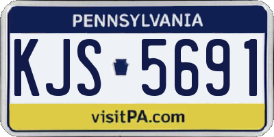 PA license plate KJS5691