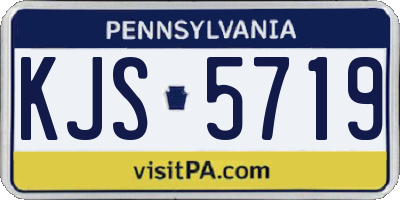 PA license plate KJS5719