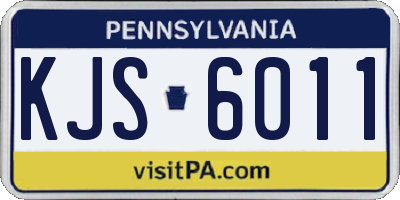 PA license plate KJS6011