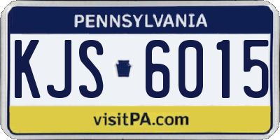PA license plate KJS6015