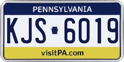 PA license plate KJS6019