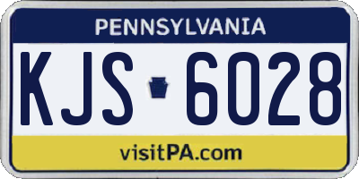PA license plate KJS6028