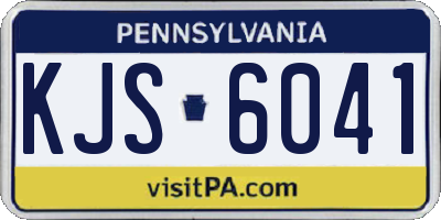 PA license plate KJS6041