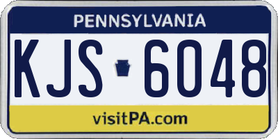 PA license plate KJS6048