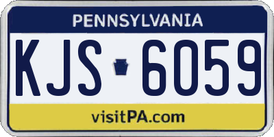 PA license plate KJS6059